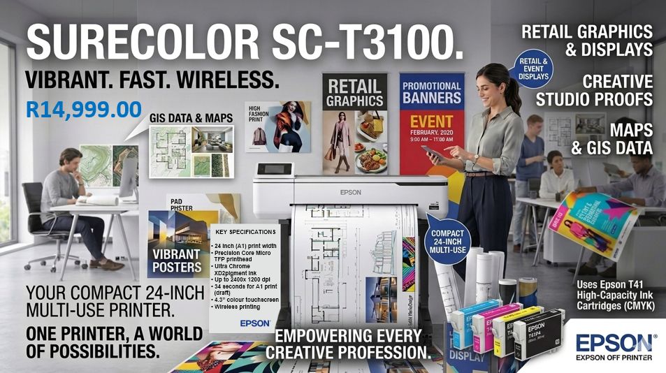 Epson Surecolour SC-T3100 Printer Epson Surecolour SC-T3100 Printer